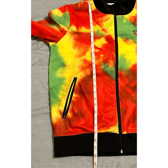Guess x J Balvin Mens Vibras Tie-Dye Track Full Zip Jacket Bad Bunny Sz Medium - Picture 9 of 9